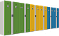 Автоматические шкафы-локеры для школьников младших классов серии «SP»